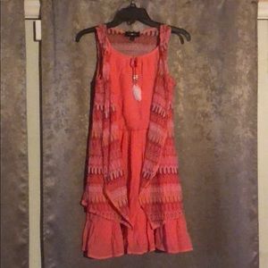Amy Byer child dress & shawl